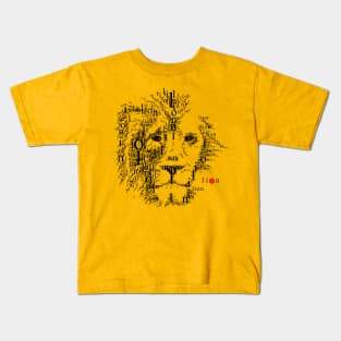 Font illustration "lion" Kids T-Shirt